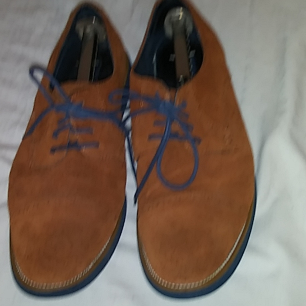 Joseph Abboud Collection Brown Suede 9.5 Oxfords.